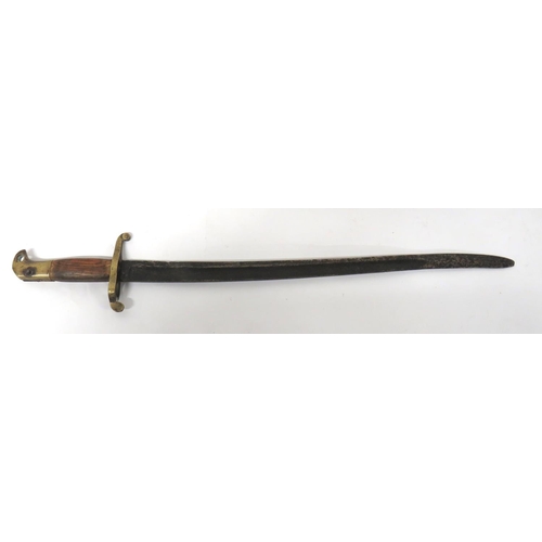 469 - Norwegian M60/67 Yataghan Bayonet
22 inch, single edged, yataghan blade with wide fuller.  Bras... 