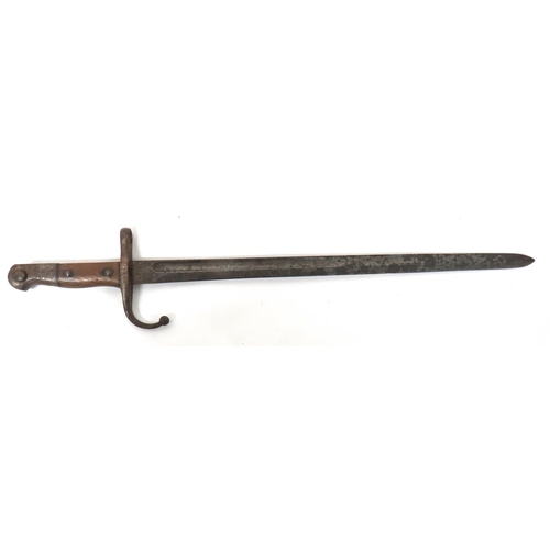 475 - Turkish M1903 Mauser Bayonet
20 1/2 inch, single edged, quill point blade with narrow fuller.  ... 