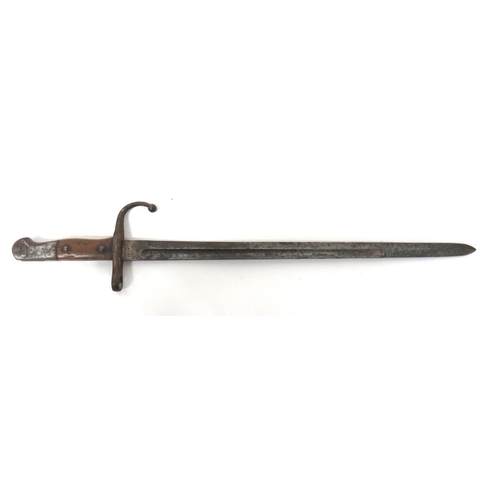 475 - Turkish M1903 Mauser Bayonet
20 1/2 inch, single edged, quill point blade with narrow fuller.  ... 