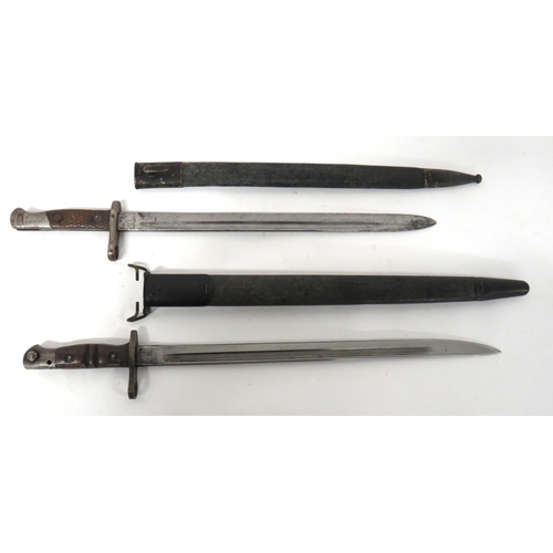 480 - American P17 Bayonet And Spanish M1893 Bayonet
P17 bayonet with 16 3/4 inch, single edged blade and ... 