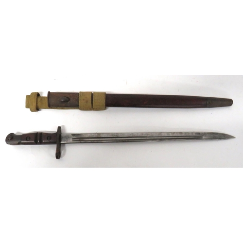 482 - British P13 Bayonet
17 inch, single edged blade with fuller. Forte with maker 