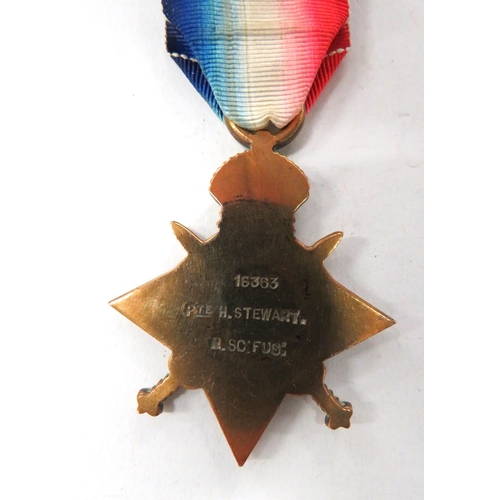 155 - 1914-15 Star Casualty Medal
named 