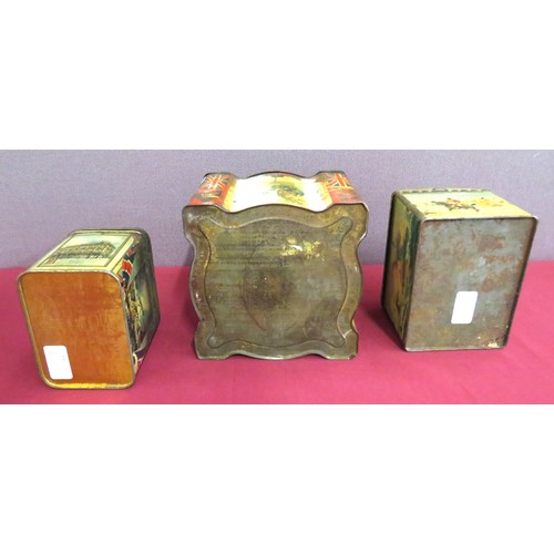 179 - Three Boer War/WW1 Keens Mustard Patriotic Transfer Printed Tins
consisting a scroll edge tin with B... 