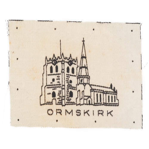 483 - Badge. 22 Stores Company RAOC formation sign.  Good scarce church over ORMSKIRK printed on white rec... 