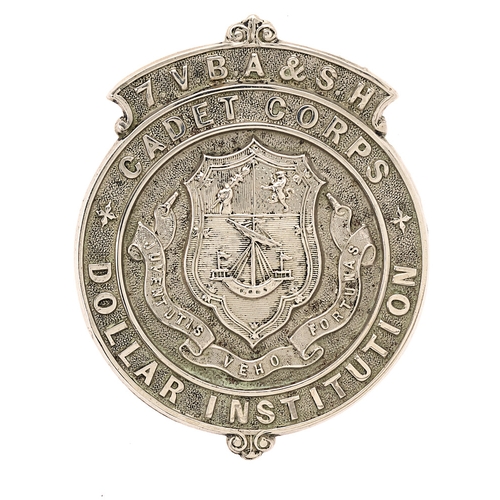 74 - Badge. Scottish 7th VB Argyll & Sutherland Highlanders Dollar Institution Cadet Corps  glengarry bad... 