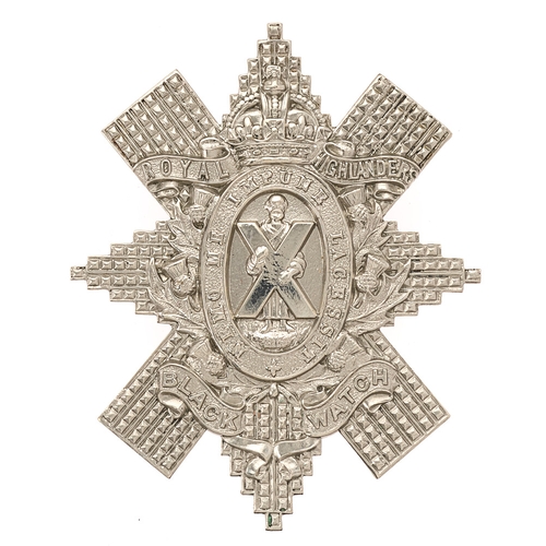 78 - Badge. Scottish. 4th, 5th, 6th & 7th Bns. Black Watch (Royal Highlanders) post 1908 glengarry badge.... 