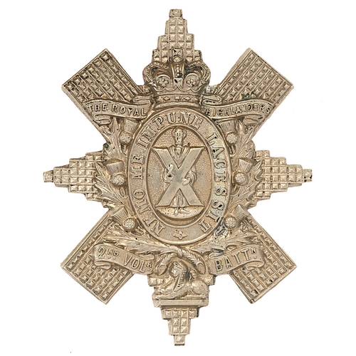 79 - Badge. Scottish. 2nd (Angus) VB Black Watch Victorian glengarry badge circa  1888-1901.  Good scarce... 