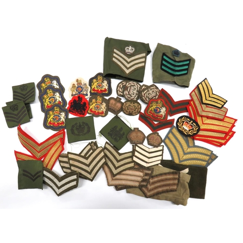 114 - Quantity Of Rank Badges
including bullion embroidery QC WO1 ... Embroidery QC WO1 ... Embroidery QC ... 