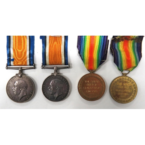 145 - Two WW1 Officer Silver War Medals
consisting silver War medals named 