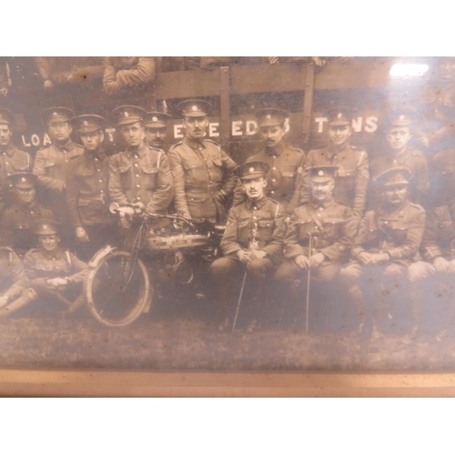 191 - Large Panoramic Photo Of A Motorised ASC Unit Circa 1915
46 x 12 inch framed photograph of the Offic... 