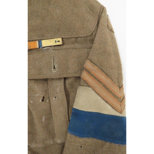 286 - 1902 Pattern R.E. Divisionally Badged OR's Service Dress Tunic
attributed to Cpl E. N Cozens RE.  Kh... 