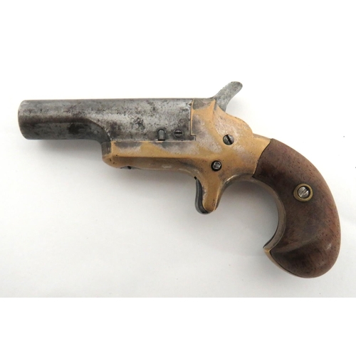 395 - Obsolete Calibre Colt Thuer Derringer
.41 RF cal, 2 1/2 inch barrel.  Top marked 