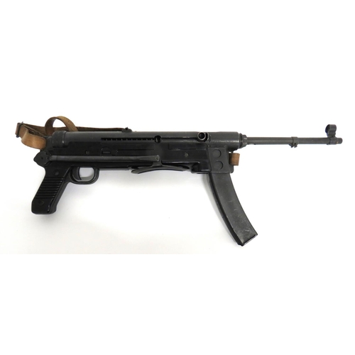 403 - Deactivated Yugoslavian MG56 Sub Machine Gun
7.62 mm, 9 inch, blackened barrel with front hooded sig... 