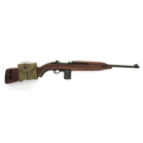 406 - Deactivated American M1 Carbine By Marlin
.30 cal, 18 inch barrel.  Front sight with protective... 