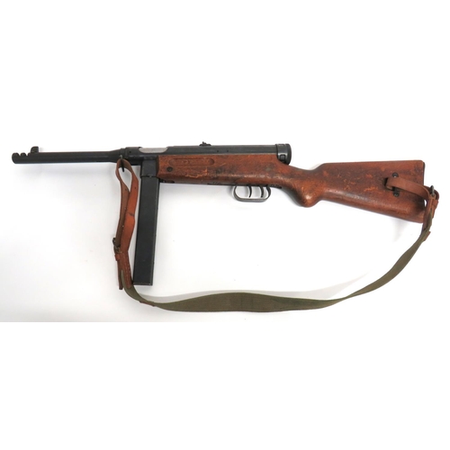 408 - Deactivated Italian M1938/44 Beretta Sub Machine Gun
9 inch, 9 mm blackened barrel.  Front comp... 