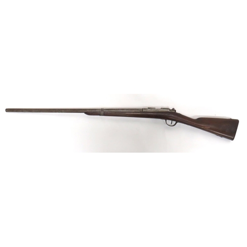 409 - Deactivated Gras Pattern Bolt Action Shotgun
12 bore. 31 3/4 inch, single barrel.  Breech marke... 