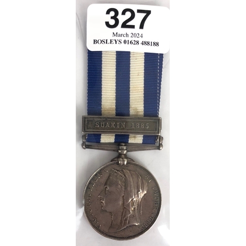 327 - 1st Bn Coldstream Guards Egypt Medal Clasp 