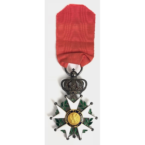 338 - France. Legion of Honour, Knight's breast badge.  Good scarce mid 19th century example with white en... 