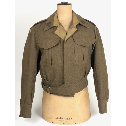 410 - Middlesex Home Guard Harlington WW2 Officer's Battledress Blouse  A good original example of a 1937 ... 