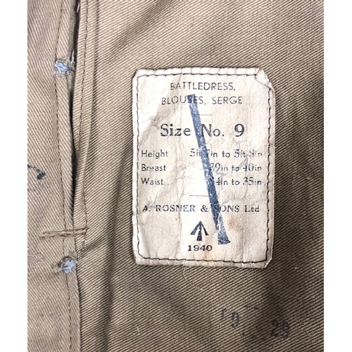 410 - Middlesex Home Guard Harlington WW2 Officer's Battledress Blouse  A good original example of a 1937 ... 