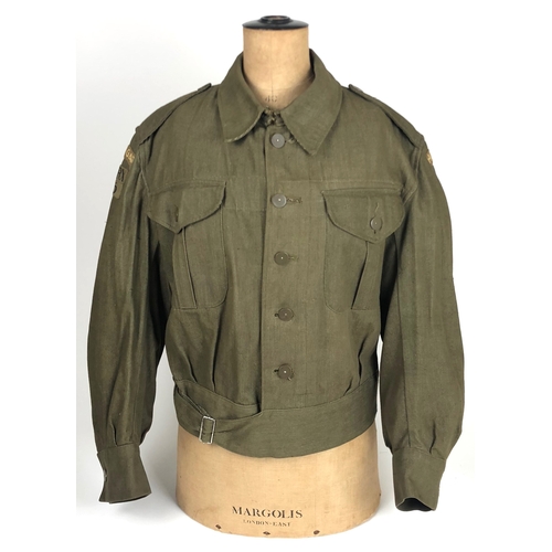 411 - Berkshire Home Guard Bracknell WW2 Denim Battledress Blouse  A good original rare example of a Denim... 