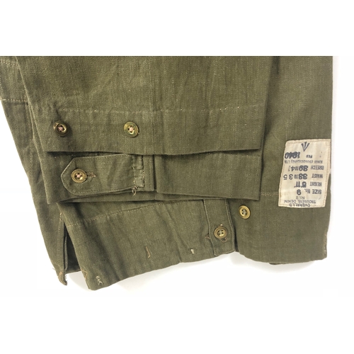 414 - 1940 Denim Battledress WW2 Uniform  A good original set of a Denim No.2 pattern uniform. Comprising:... 