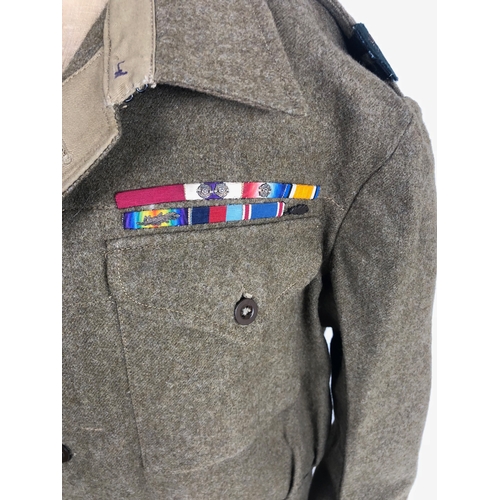 415 - British War Correspondent WW2 Battledress Uniform.  A good clean example of a 1940 pattern battledre... 