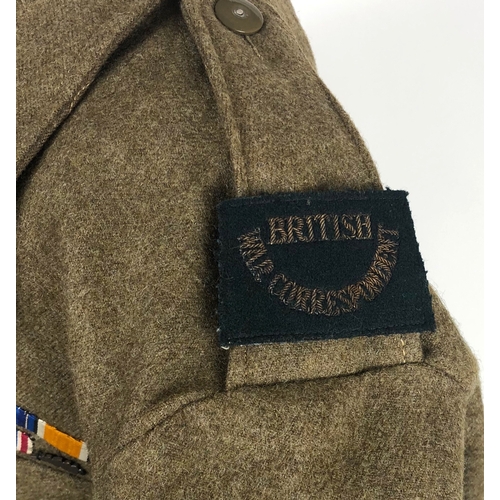 415 - British War Correspondent WW2 Battledress Uniform.  A good clean example of a 1940 pattern battledre... 