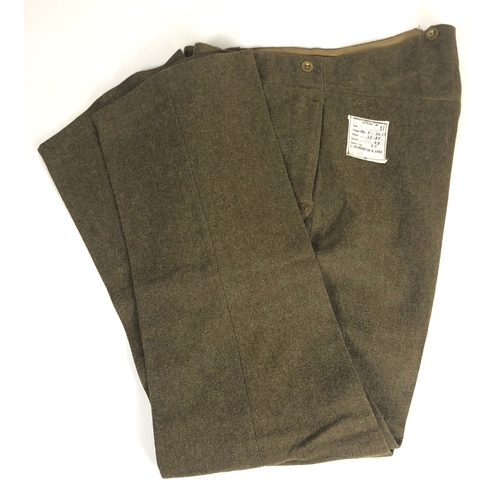 420 - 1922 Pattern / Pattern 38 WW2 Army Trousers 1942.  A good clean pair of the 38 pattern trousers reta... 