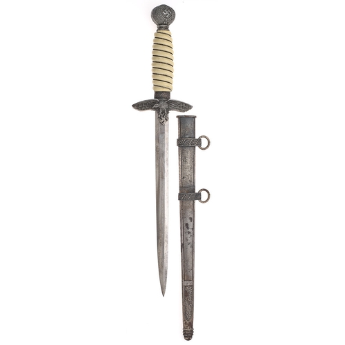 434 - German Third Reich Luftwaffe 2nd pattern Officer's dagger by Anton Wingen Jr, Solingen.  Good exampl... 