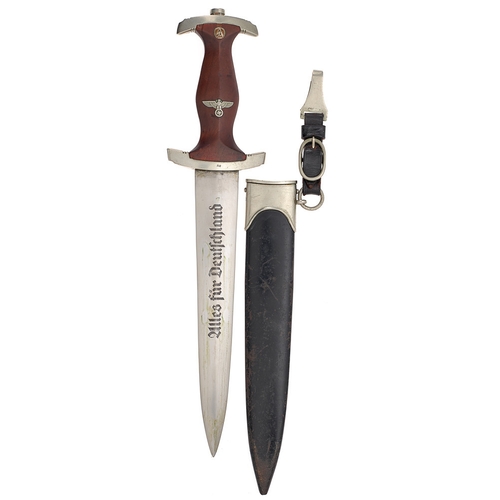 440 - German Third Reich Hessen NSKK dagger by Curt Hoppe, Solingen.  A good early example with double-edg... 