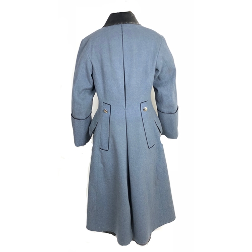 457 - Imperial Austrian Officer's Greatcoat.  Good scarce example was tailored in Wien. Fine quality blue ... 