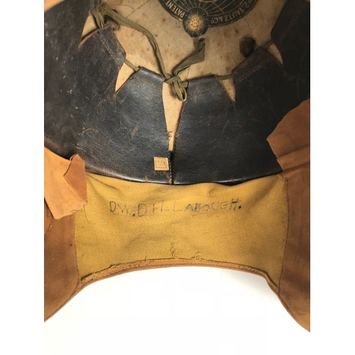 476 - A rare “Warren” Pattern 2 WW1 aviators flying helmet by E Day 1917.   Fine rare example attributed t... 