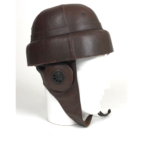 478 - A rare “Warren” Pattern 2 WW1 aviators flying helmet by Christy’s London  Fine scarce example by Chr... 