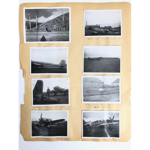 496 - WW2 RCAF 39 Recce Wing Photographs & Ephemera Europe 1944/45.  A selection of original snap shot pho... 