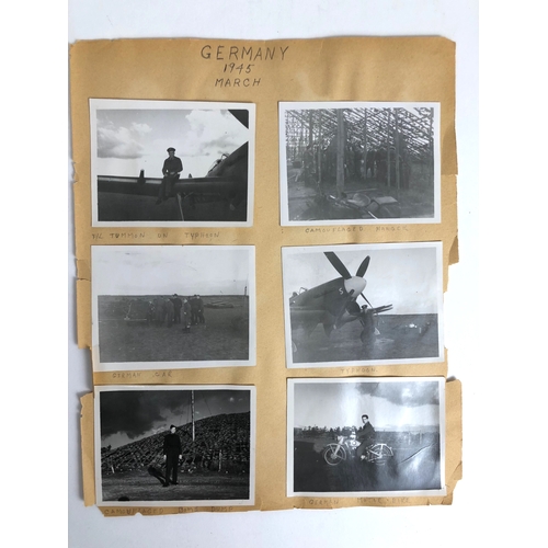 496 - WW2 RCAF 39 Recce Wing Photographs & Ephemera Europe 1944/45.  A selection of original snap shot pho... 