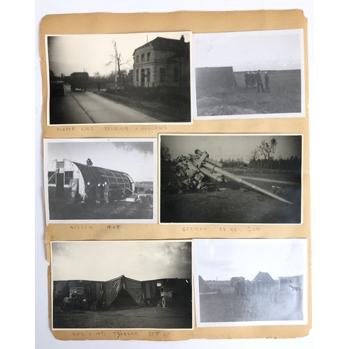 496 - WW2 RCAF 39 Recce Wing Photographs & Ephemera Europe 1944/45.  A selection of original snap shot pho... 