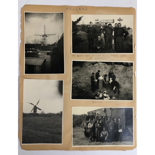 496 - WW2 RCAF 39 Recce Wing Photographs & Ephemera Europe 1944/45.  A selection of original snap shot pho... 