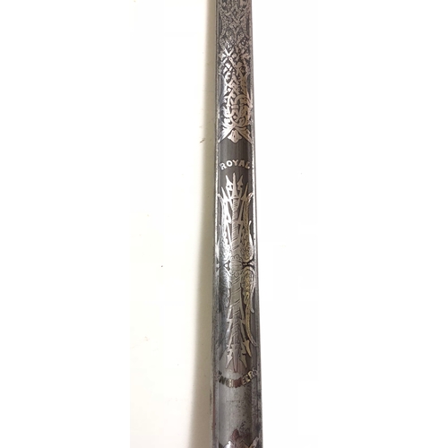 499 - Edward VIII Royal Engineers Officer’s sword.  A scarce example made during the short reign of the un... 