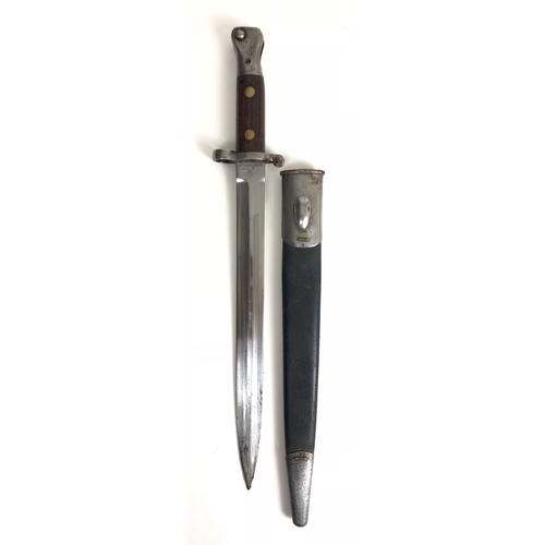 523 - Edward VII Boer War M1888 Lee Metford Bayonet   A good example the double edged blade with crowned “... 