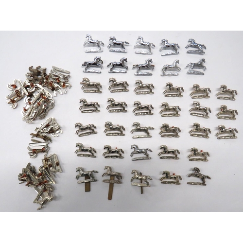 101 - 62 x Northamptonshire Yeomanry Collar Badges
50 x white metal examples with lug fixing ... 10 x plat... 