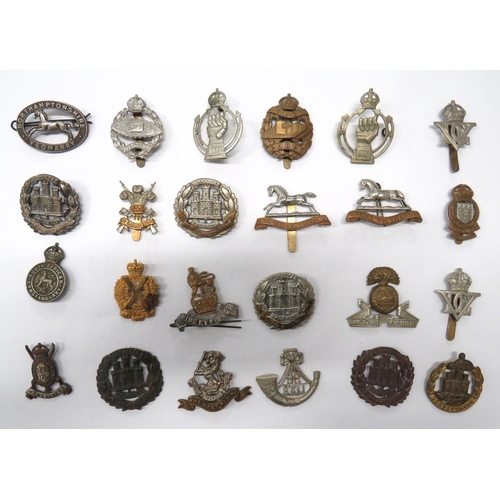 103 - 24 x Cavalry, Yeomanry And Corps Cap Badges
cap badges include brass KC Tank Corps ... White metal, ... 