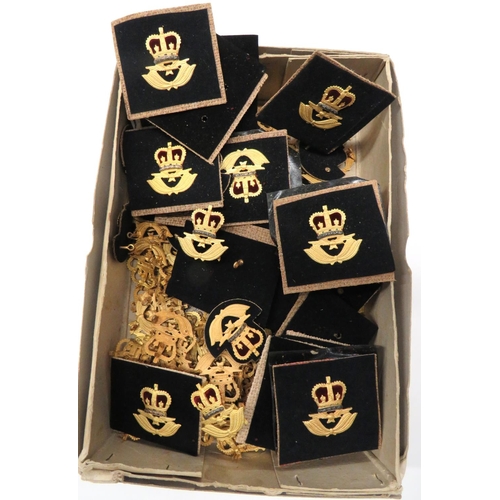 134 - Box Of Post 1953 Royal Air Force Officer Beret Badges
gilt, Queen's crown over eagle and lower wreat... 