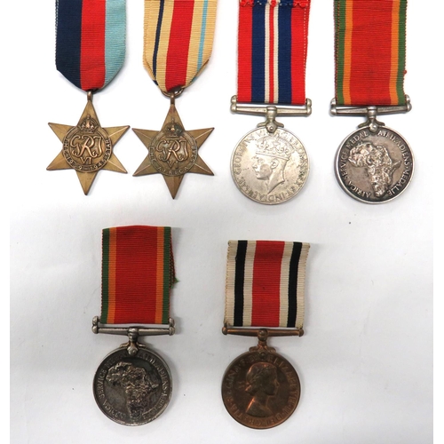 144 - WW2 African Service Medal Group
consisting 1939/45 Star, Africa Star, 1939/45 War medal, Africa Serv... 