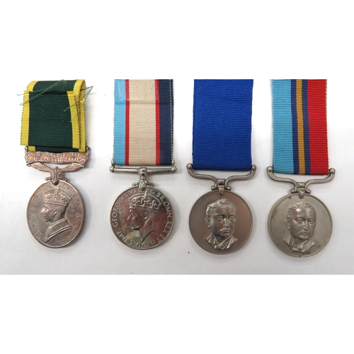 152 - Four Various Commonwealth/Overseas Medals
consisting GRVI Union Of South Africa Efficiency medal. &n... 