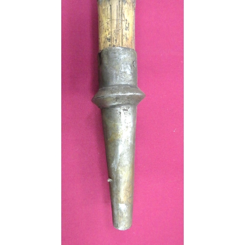 169 - WW1 Period Indian Calvary Lance
steel, hollow ground trefoil head.  Bamboo shaft with white cor... 