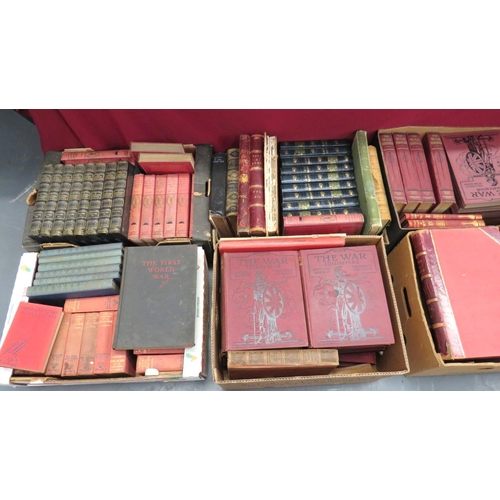 171 - Large Quantity Of WW1 & WW2 History Books
including The Second Great War Vol 1-8 ... The War Ill... 