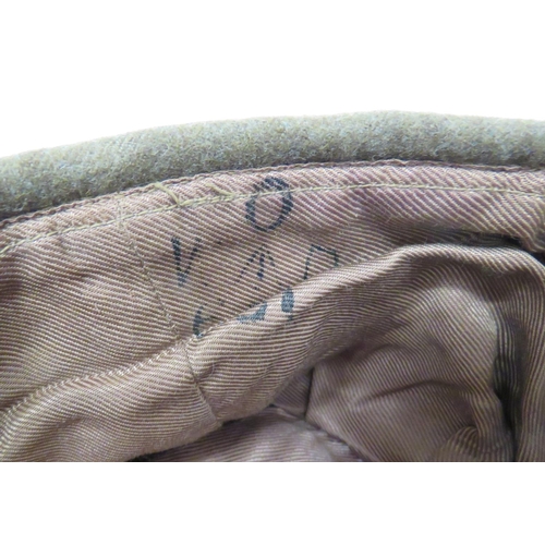 196 - WW2 ATS Other Ranks Service Dress Cap
khaki woollen, soft crown, body and fold up flap.  Stiffe... 