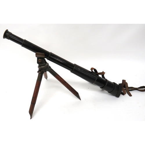 238 - WW1 Period Telescopic Sight And Tripod Stand
blackened brass, triple pull sight.  The lower bod... 