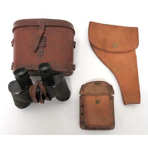 247 - WW2 British Leather Equipment
consisting 1939 pattern, leather revolver holster ... 1939 pattern, le... 